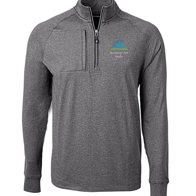 Cutter & Buck Adapt Knit Heather 1/4-Zip Pullover - Men's