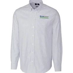Cutter & Buck Epic Easy Care Stretch Oxford Stripe Shirt - Men's