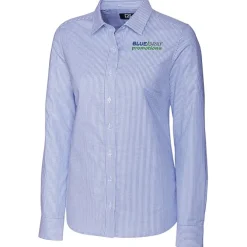 Cutter & Buck Epic Easy Care Stretch Oxford Stripe Shirt - Ladies'