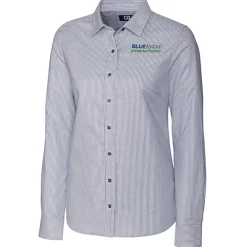 Cutter & Buck Epic Easy Care Stretch Oxford Stripe Shirt - Ladies'