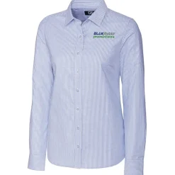 Cutter & Buck Epic Easy Care Stretch Oxford Stripe Shirt - Ladies'
