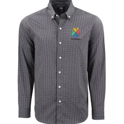 Cutter & Buck Skyline Gingham Dress Shirt - Men's