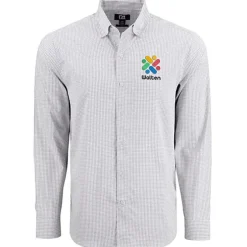 Cutter & Buck Skyline Gingham Dress Shirt - Men's