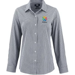 Cutter & Buck Skyline Gingham Dress Shirt - Ladies'