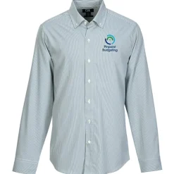 Cutter & Buck Skyline Pinstripe Dress Shirt - Men's