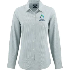 Cutter & Buck Skyline Pinstripe Dress Shirt - Ladies'