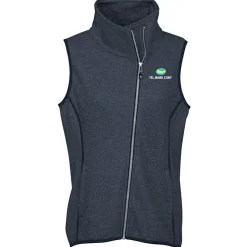 Cutter & Buck Sweater Knit Asymmetrical Fleece Vest - Ladies'