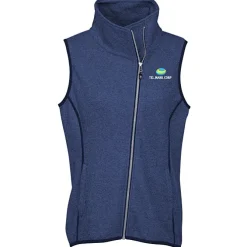Cutter & Buck Sweater Knit Asymmetrical Fleece Vest - Ladies'