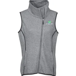 Cutter & Buck Sweater Knit Asymmetrical Fleece Vest - Ladies'