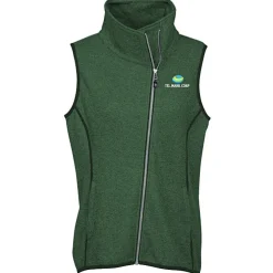 Cutter & Buck Sweater Knit Asymmetrical Fleece Vest - Ladies'