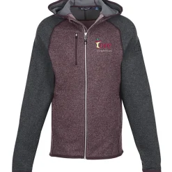 Cutter & Buck Sweater Knit Hooded Fleece Jacket - Men's