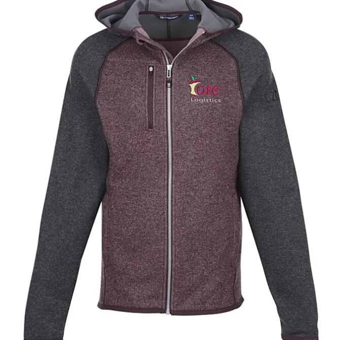 Cutter & Buck Sweater Knit Hooded Fleece Jacket - Men's