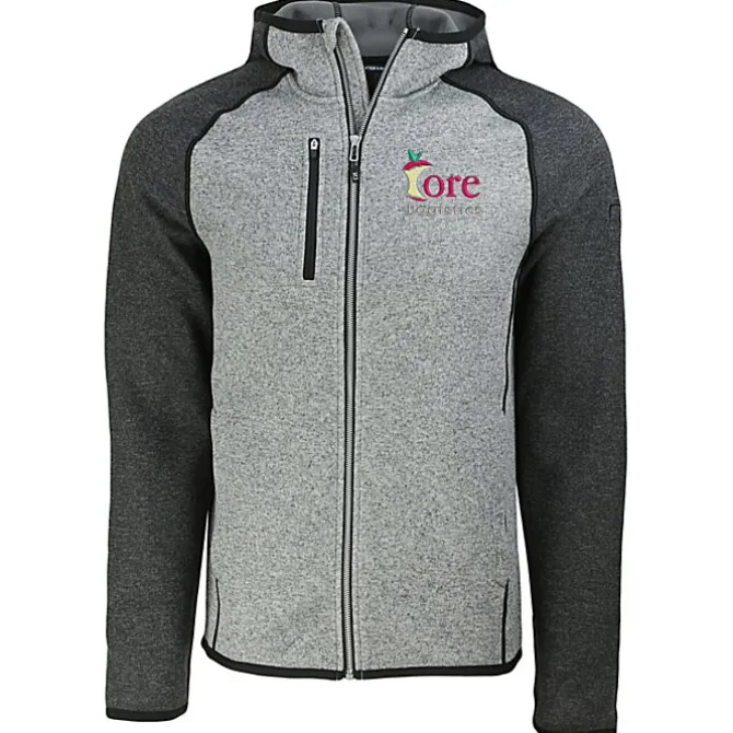 Cutter & Buck Sweater Knit Hooded Fleece Jacket - Men's