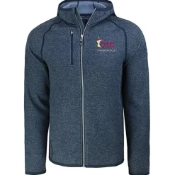 Cutter & Buck Sweater Knit Hooded Fleece Jacket - Men's