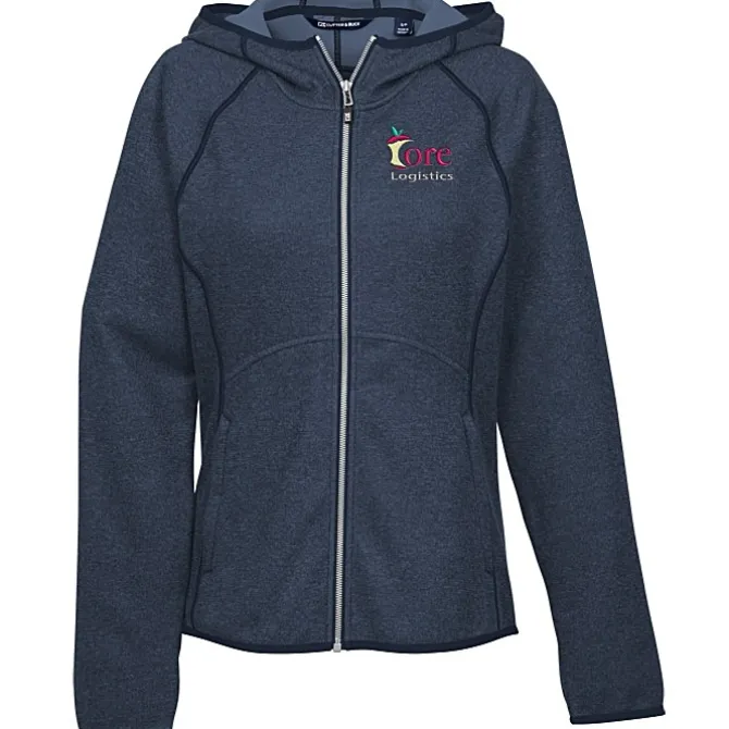 Cutter & Buck Sweater Knit Hooded Fleece Jacket - Ladies'