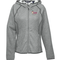 Cutter & Buck Sweater Knit Hooded Fleece Jacket - Ladies'