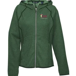 Cutter & Buck Sweater Knit Hooded Fleece Jacket - Ladies'