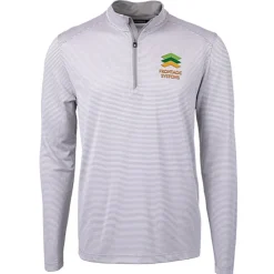 Cutter & Buck Virtue Pique Micro Stripe 1/4-Zip Pullover