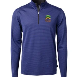 Cutter & Buck Virtue Pique Micro Stripe 1/4-Zip Pullover