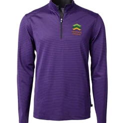 Cutter & Buck Virtue Pique Micro Stripe 1/4-Zip Pullover