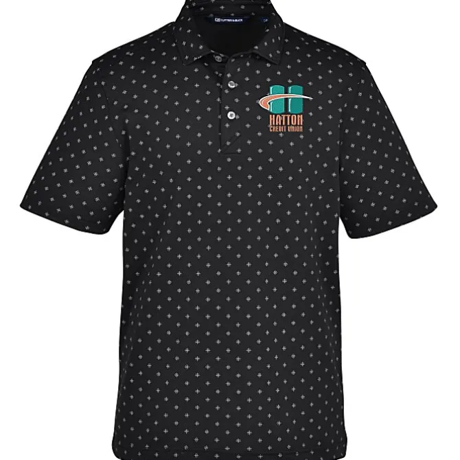 Cutter & Buck Virtue Pique Tile Print Polo