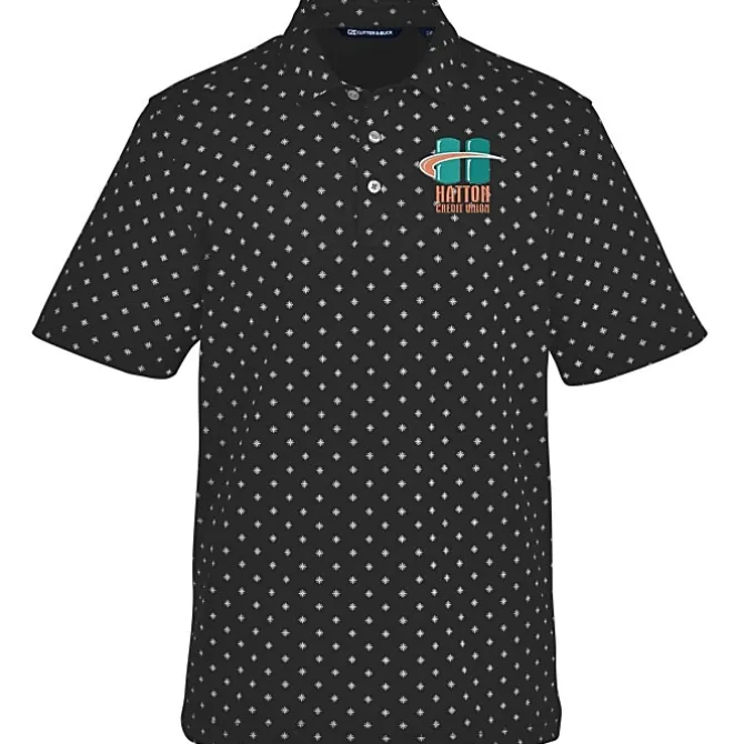 Cutter & Buck Virtue Pique Tile Print Polo