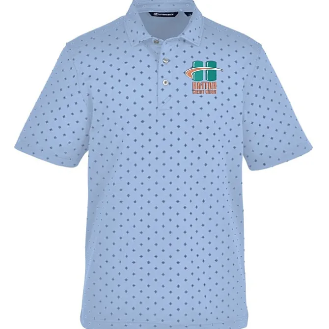 Cutter & Buck Virtue Pique Tile Print Polo