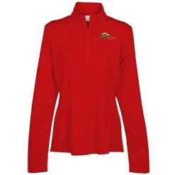 Defender Performance 1/4-Zip Pullover - Ladies' - Embroidered - 24 hr
