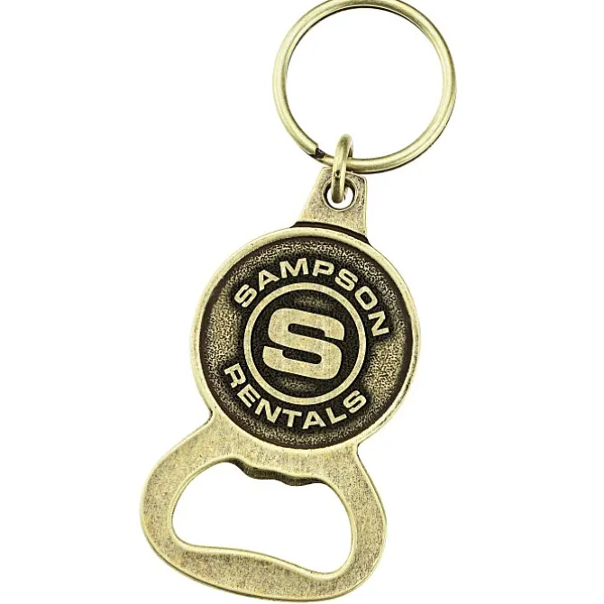 Delton Bottle Opener Keychain - Circle