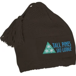 Diamond Knit Pom Pom Beanie
