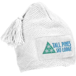 Diamond Knit Pom Pom Beanie