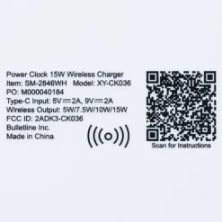 Digital Clock 15W Wireless Charger