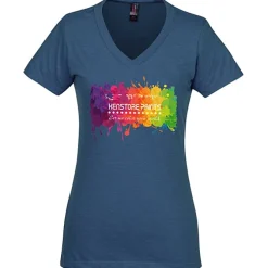 District Perfect Blend V-Neck T-Shirt - Ladies' - Full Color