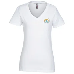 District Perfect Blend V-Neck T-Shirt - Ladies' - Embroidered