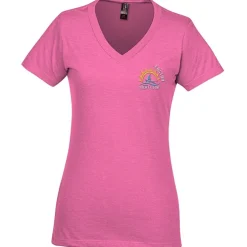 District Perfect Blend V-Neck T-Shirt - Ladies' - Embroidered