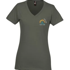 District Perfect Blend V-Neck T-Shirt - Ladies' - Embroidered