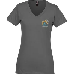 District Perfect Blend V-Neck T-Shirt - Ladies' - Embroidered