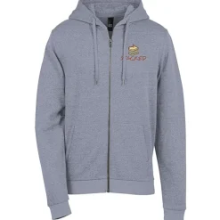 District Perfect Tri Iconic Fleece Full-Zip Hoodie - Men's - Embroidered
