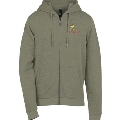 District Perfect Tri Iconic Fleece Full-Zip Hoodie - Men's - Embroidered