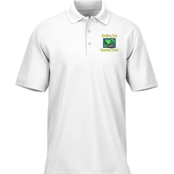 Dry Zone Stain Release Mini Grid Polo - Men's