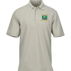 Dry Zone Stain Release Mini Grid Polo - Men's