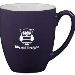 Duo-Tone Bistro Ceramic Mug - 16 oz
