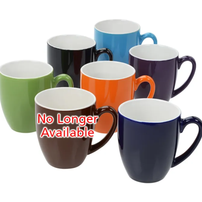 Duo-Tone Bistro Ceramic Mug - 16 oz