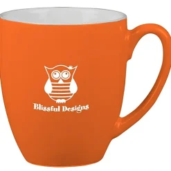 Duo-Tone Bistro Ceramic Mug - 16 oz - 24 hr