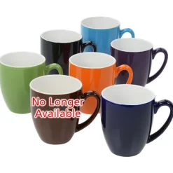 Duo-Tone Bistro Ceramic Mug - 16 oz - Deep Etch
