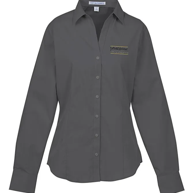 Easy Care Poplin Crosshatch Shirt - Ladies'