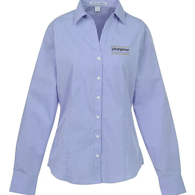 Easy Care Poplin Crosshatch Shirt - Ladies'