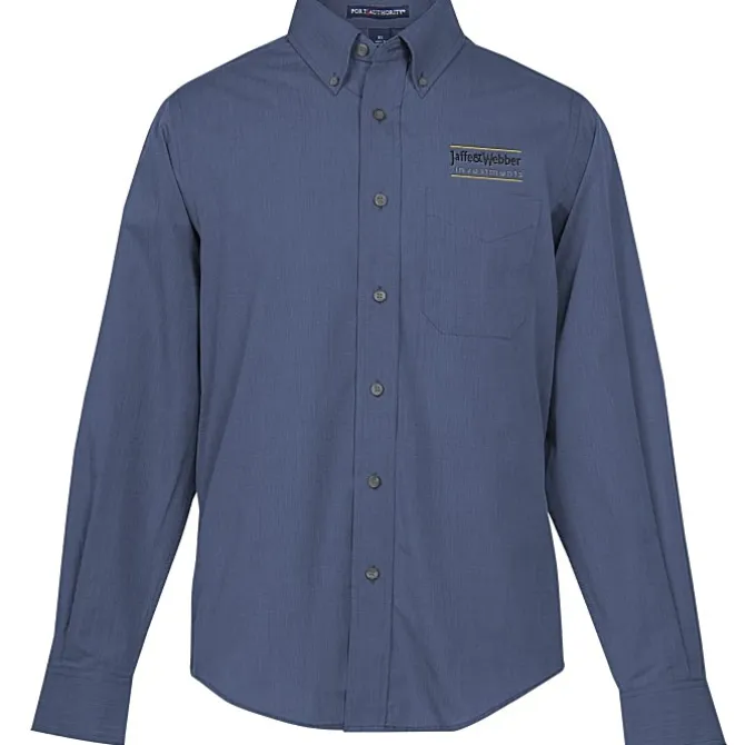 Easy Care Poplin Crosshatch Shirt - Men's