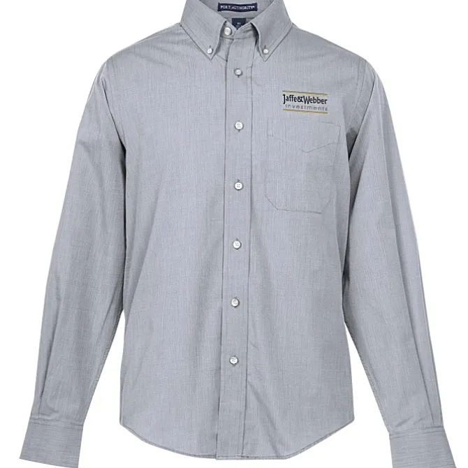 Easy Care Poplin Crosshatch Shirt - Men's