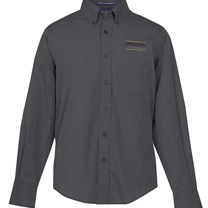 Easy Care Poplin Crosshatch Shirt - Men's